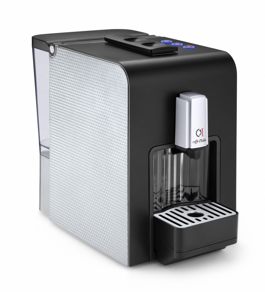 Grijze Chikko koffiemachine