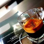 Caffe ditalia espresso in een glas kopie