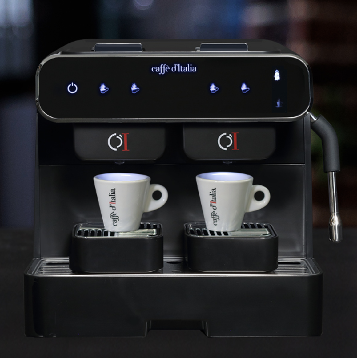 Koffiemachine 2 kopjes - DUO met koffiekopjes